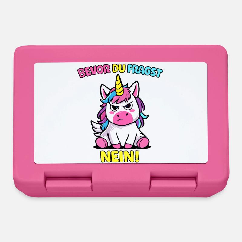 Avant que vous ne demandiez No Unicorn - Boîte à goûter - rose