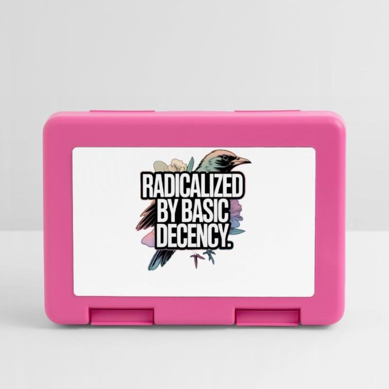 Radicalized by Basic Decency Statement Lunchbox