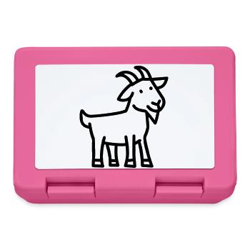 Ziege - Brotdose - Pink - Vorne