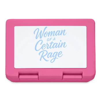 Woman of a Certain Rage Saying Light Blue Design - Lunchbox - pink - Front