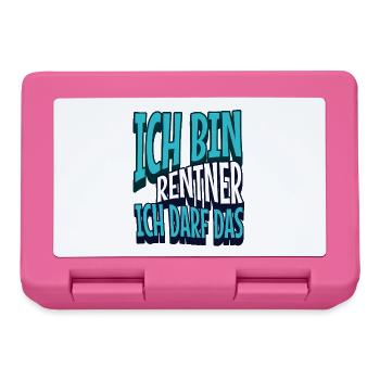 Rentner darf das - Brotdose - Pink - Vorne