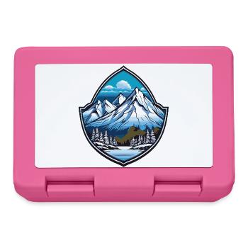 Berge - Brotdose - Pink - Vorne