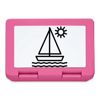 Segelschiff - Brotdose - Pink - Vorne