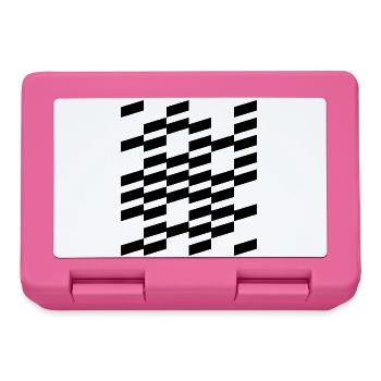 Conception de lignes géométriques en gras - Boîte à goûter - rose - Devant