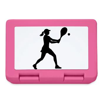 Tennis Spielerin - Brotdose - Pink - Vorne