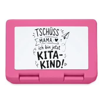 Tschüss Mama, ich bin jetzt KitaKind - Brotdose - Pink - Vorne