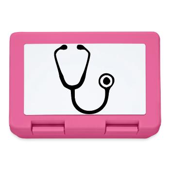 Stethoscope Doctor Doctor Medicine Specialist Gift - Lunchbox - pink - Front