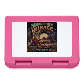 Vintage Motel Spruch Wüste Oldtimer Halloween - Brotdose - Pink - Vorne