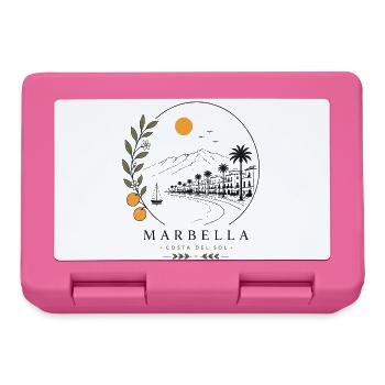 Marbella Küstenstimmung - Brotdose - Pink - Vorne