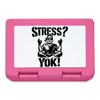 Stress? Yok! | Türkisches Stencil Streetwear Desig - Brotdose - Pink - Vorne