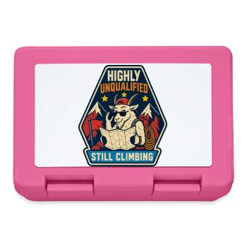 Highly Unqualified Still Climbing Goat - Lunchbox - pink - Front