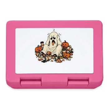 Halloween Gespenst Kaffee Kissen für Morgenmuffel - Boîte à goûter - rose - Devant