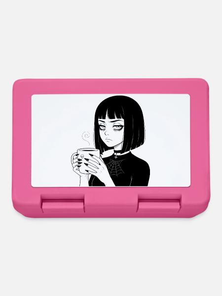 Düstere Gothic Kaffeetasse - Brotdose - Pink