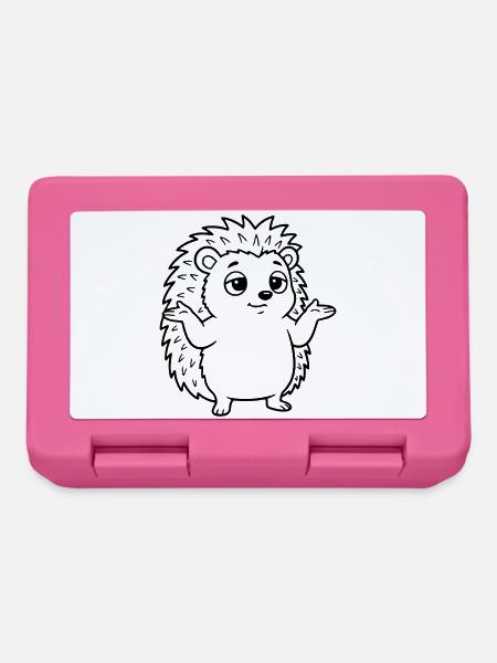 Igel Achselzucken - Brotdose - Pink