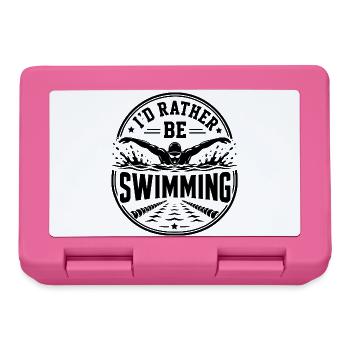 Schwimmer schwimmen Pool-fun Schwimm - Brotdose - Pink - Vorne