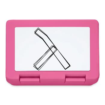 Griechischer Buchstabe Lambda handgezeichnet - Brotdose - Pink - Vorne