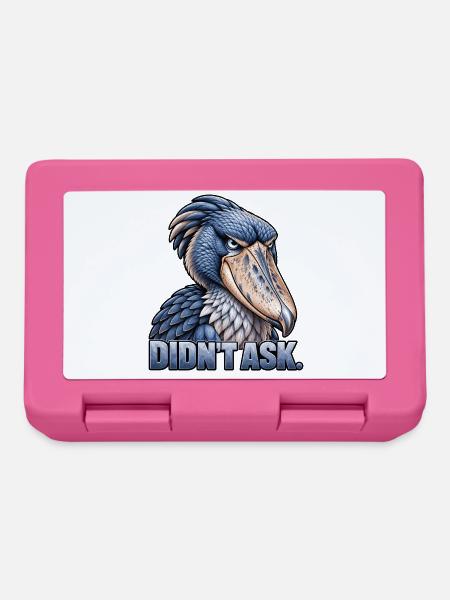 Shoebill – Hat nicht gefragt - Brotdose - Pink