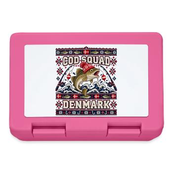 Ugly Christmas Cod Squad Denmark Fischdesign - Brotdose - Pink - Vorne