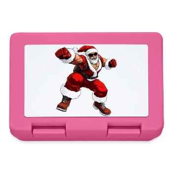 Boxer Weihnachten - Brotdose - Pink - Vorne