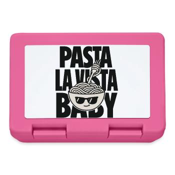 Pasta La Vista Baby – Spaghetti mit Sonnenbrille - Brotdose - Pink - Vorne