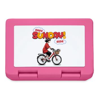 Easy Sunday Ride Fahrrad Anime Mädchen Geschenk - Brotdose - Pink - Vorne