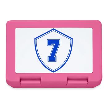 Blaues Sieben Shield Emblem - Brotdose - Pink - Vorne