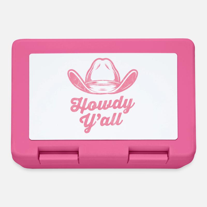 Howdy Y'all - Lunchbox - pink