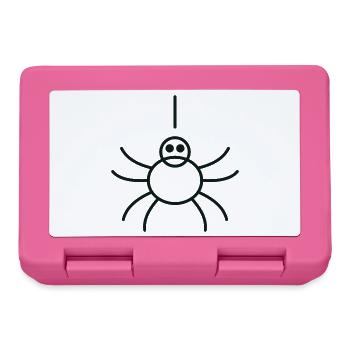 Araignée Linéaire Minimaliste - Boîte à goûter - rose - Devant
