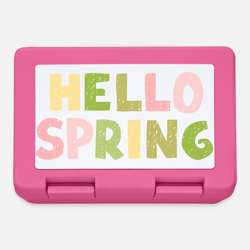 HELLO SPRING - Brotdose - Pink