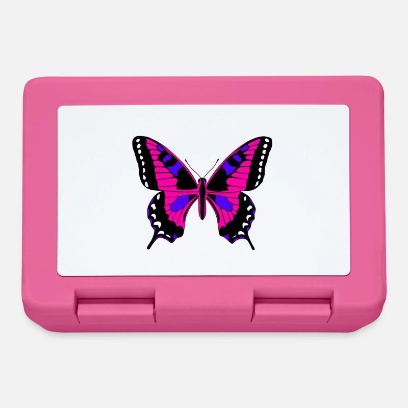 pretty butterfly - Lunchbox - pink