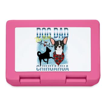 Propriétaire de chihuahua - Le meilleur papa de chien - Boîte à goûter - rose - Devant