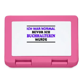 Buchhalterin Spruch Lustiges Buchhalterin Geschenk - Brotdose - Pink - Vorne