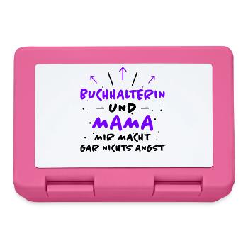 Buchhalterin Spruch Lustiges Buchhalterin Geschenk - Brotdose - Pink - Vorne