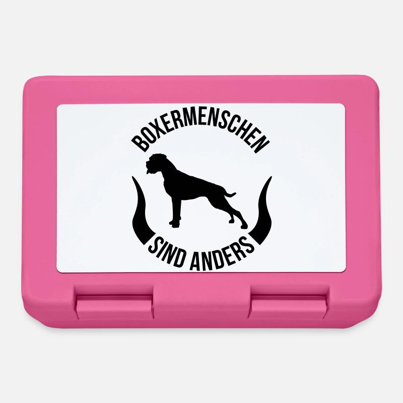 Boxermenschen sind anders - Brotdose - Pink