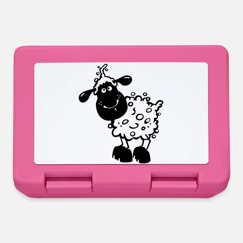 Petit mouton - Ferme - Boîte à goûter - rose
