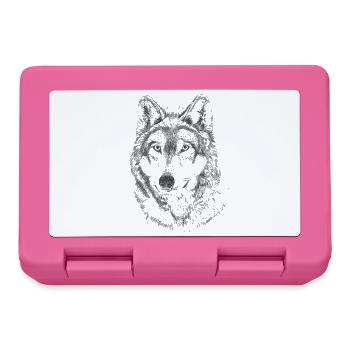 Wolf - Lunchbox - pink - Front