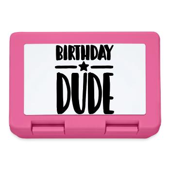 Birthday Dude - Brotdose - Pink - Vorne