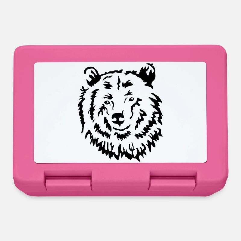 Baer Raubtier - Brotdose - Pink