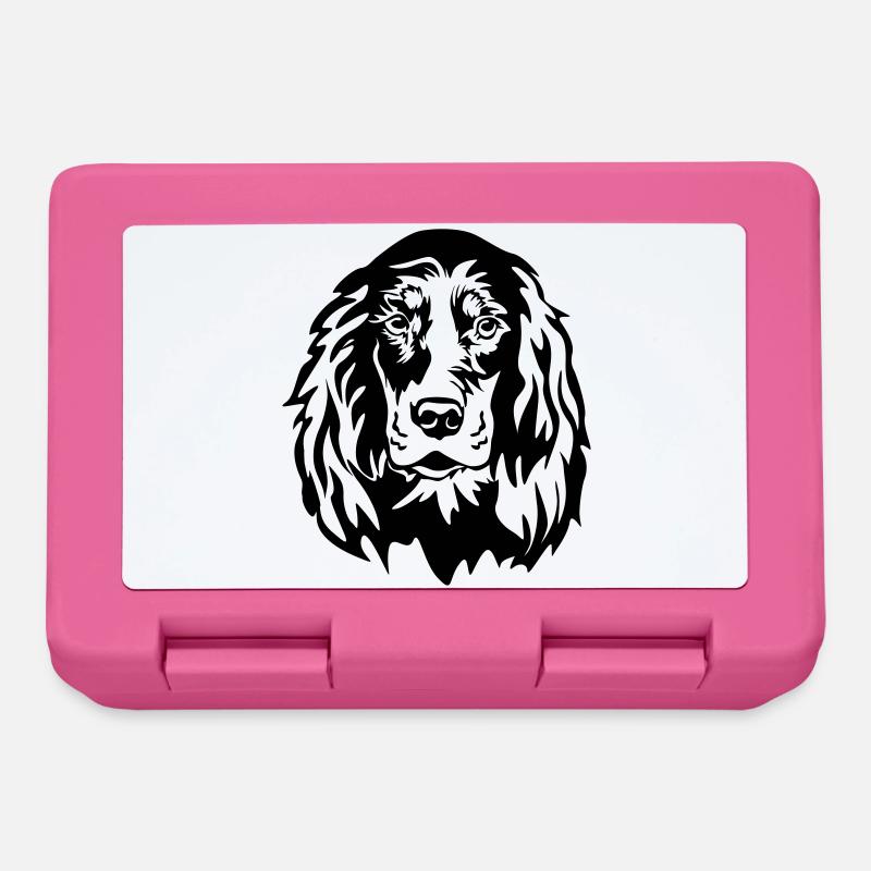 Gordon Setter Kopf - Brotdose - Pink
