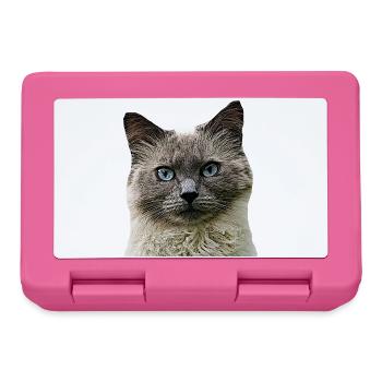 Cat Cats cat Cats Cat Head - Lunchbox - pink - Front