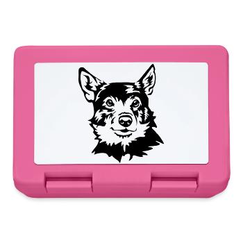 Swedish wall dog - Lunchbox - pink - Front