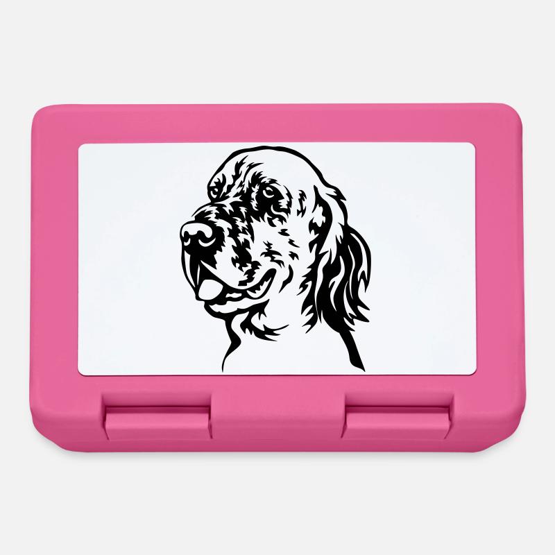 Chef de setter anglais - Boîte à goûter - rose