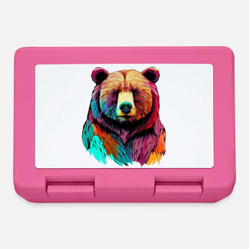 Bear - Lunchbox - pink