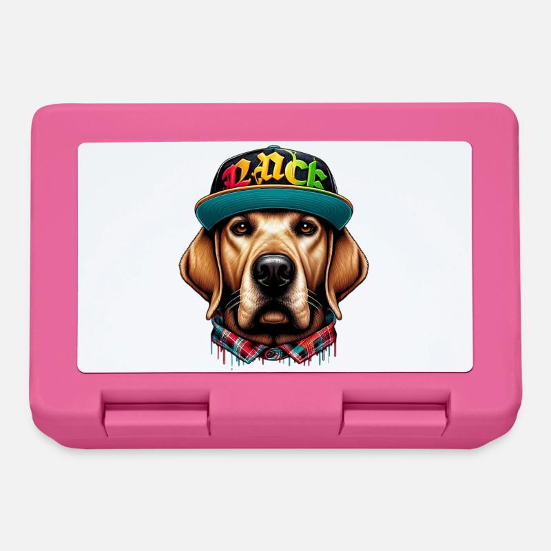 Hund - Brotdose - Pink