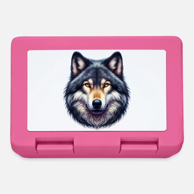Wolf - Brotdose - Pink