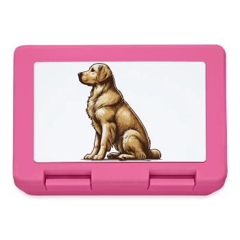 Golden Retriever - Brotdose - Pink - Vorne