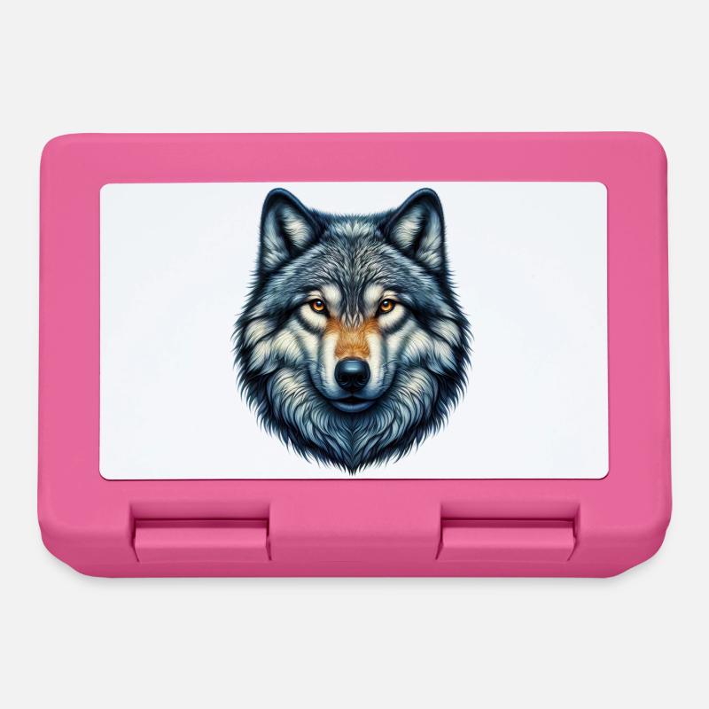 Wolf - Brotdose - Pink