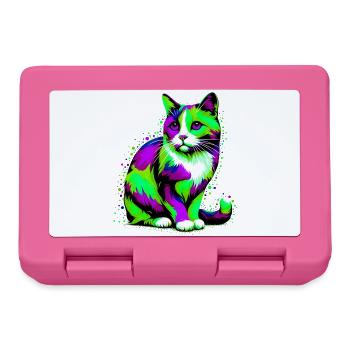 Katze - Brotdose - Pink - Vorne