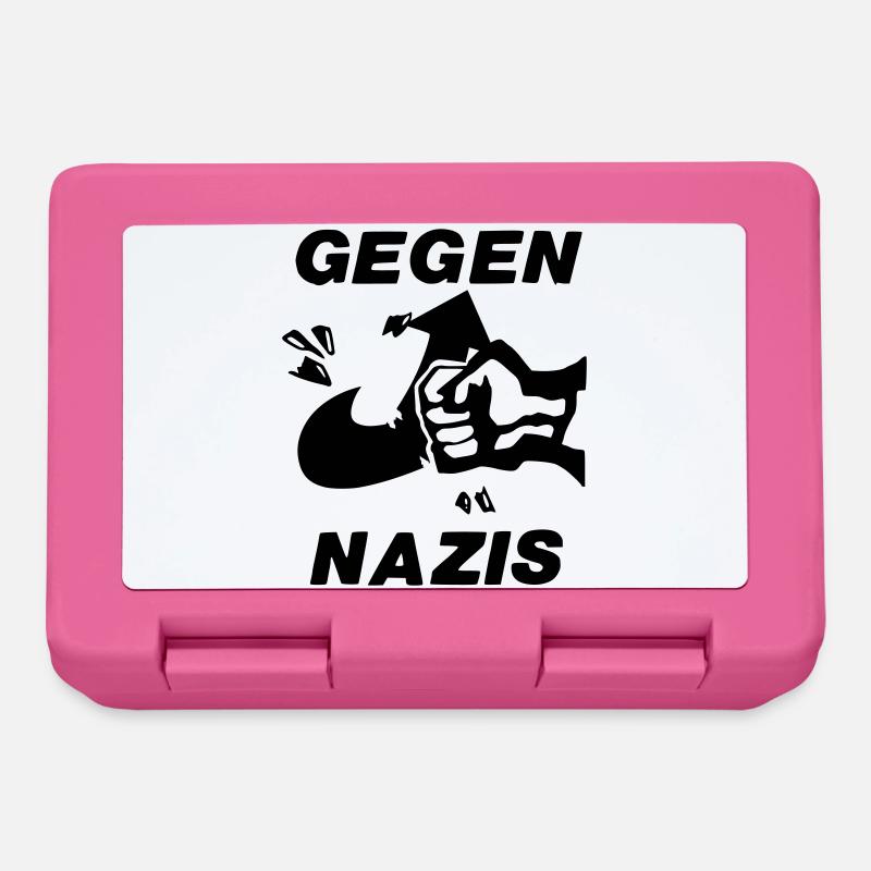 Gegen Nazis - Brotdose - Pink