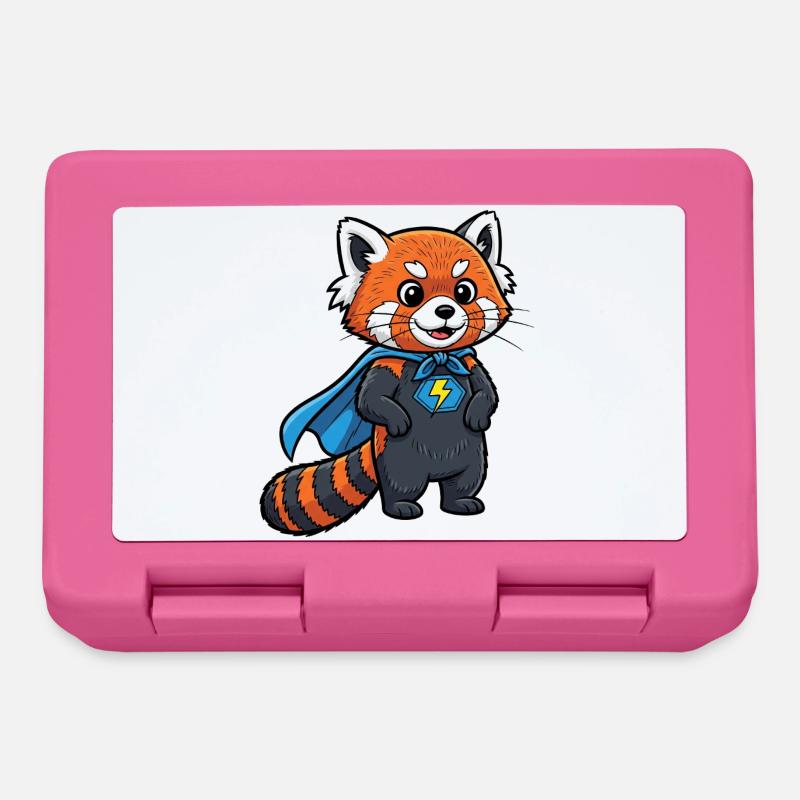 Conception de chaton de super-héros - Boîte à goûter - rose